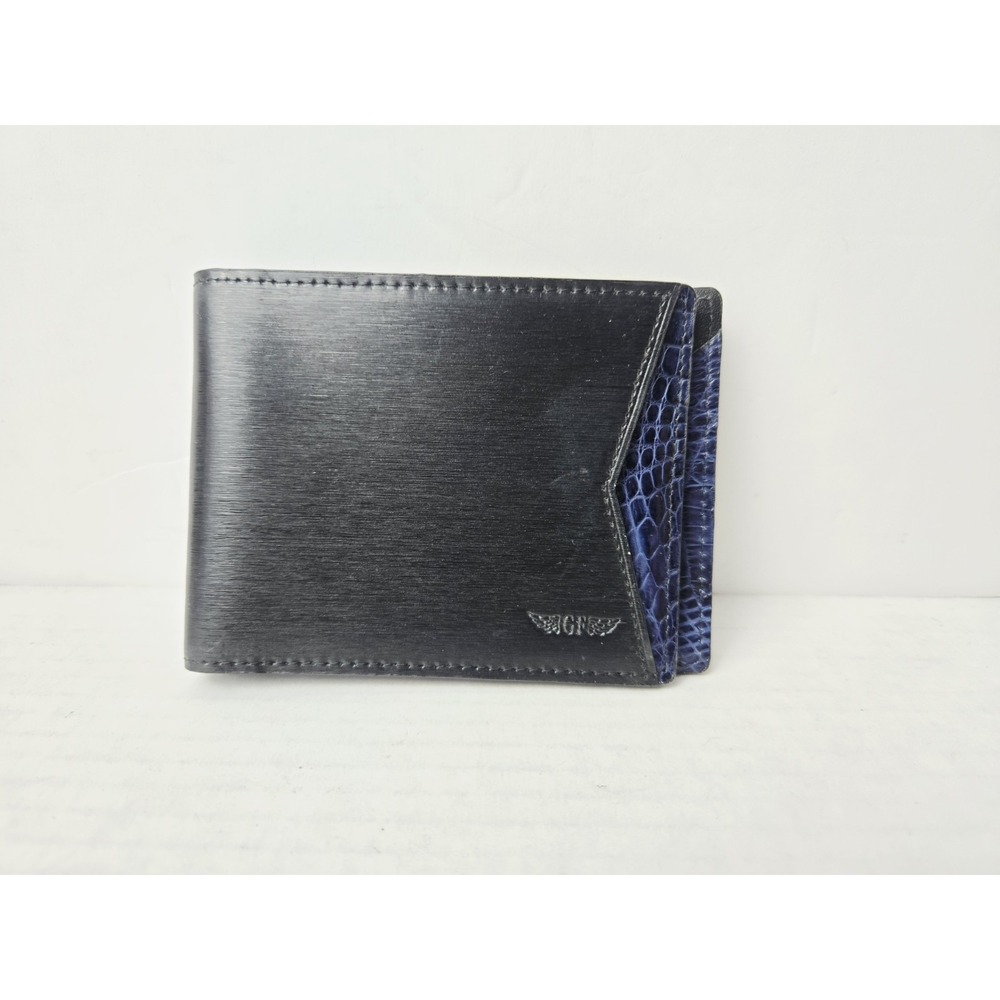 Gian Ferrente genuine leather wallet crocodile mens